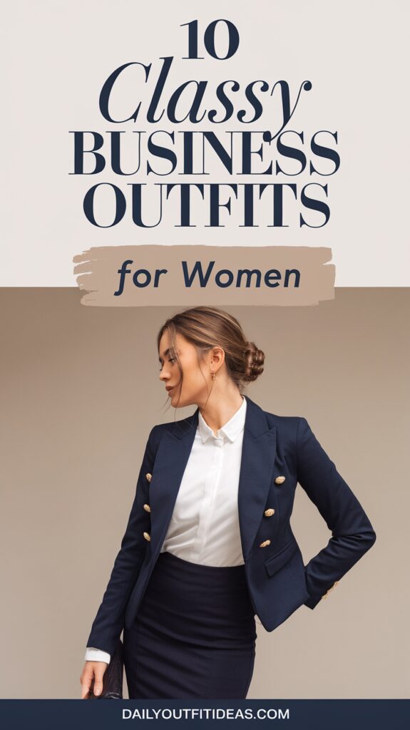 10 Classy Business Outfits for Women