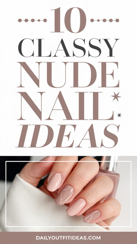 10 Classy Nude Nail Ideas for Every Occasion