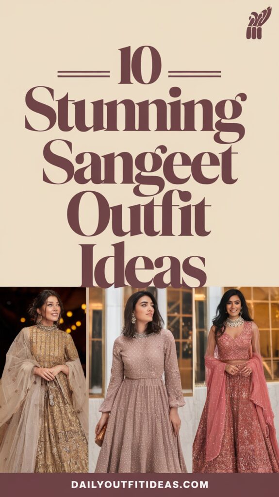10 Stunning Sangeet Outfit Ideas for Your Perfect Celebration