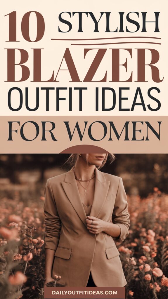 10 Stylish Blazer Outfit Ideas for Women