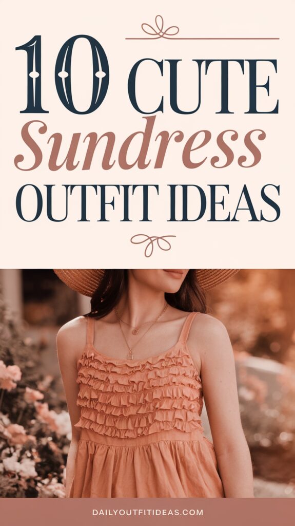 10 Cute Sundress Outfit Ideas for Summer Fashion