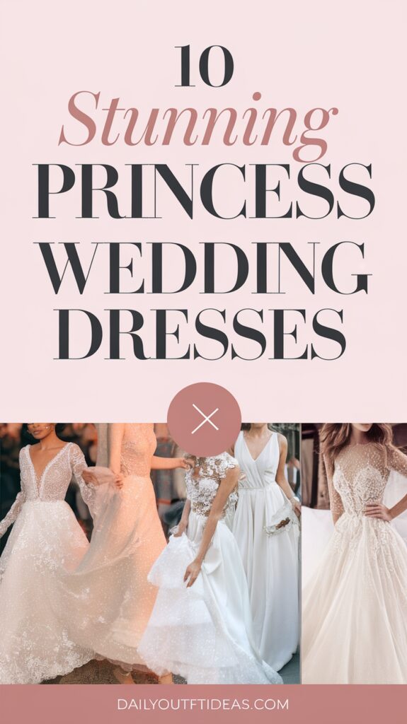 10 Stunning Princess Wedding Dresses for Your Fairytale Wedding