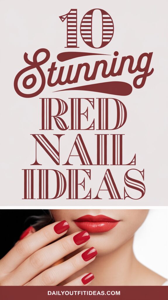 10 Stunning Red Nail Ideas for Your Next Manicure