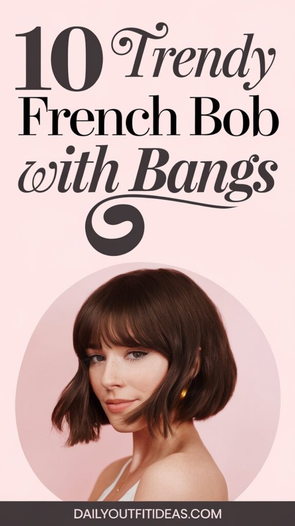 10 Trendy French Bob With Bangs to Try This Season